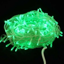 Гирлянда светодиодная «LED Стринг Лайт», 10м, цвет зеленые, провод прозрачный, соединяемая