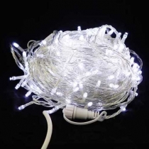 Гирлянда светодиодная «LED Стринг Лайт», 10м, цвет белый, провод прозрачный, соединяемая