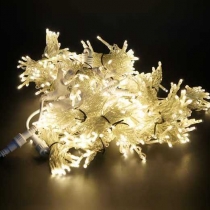 Гирлянда светодиодная «LED Стринг Лайт», 10м, цвет тепло-белый, провод прозрачный, соединяемая