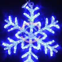 Акриловая «Снежинка», 40см, синие диоды