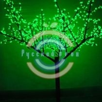 Светодиодное дерево «Сакура» 110см, 24В, зеленое