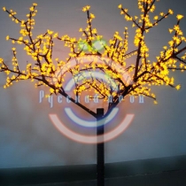 Светодиодное дерево «Сакура» желтое, 110см