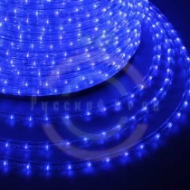 Дюралайт LED (светодиодный), постоянное свечение (2W) - синий Эконом 24 LED/м, бухта 100м