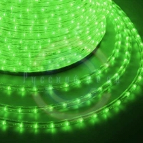 Дюралайт LED, постоянное свечение (2W) - зеленый, 36 LED/м, бухта 100м