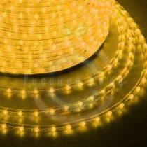 Дюралайт LED, эффект мерцания (2W) - желтый, 36 LED/м, бухта 100м
