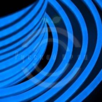 Гибкий неон LED, синие диоды, оболочка синяя, бухта 50м