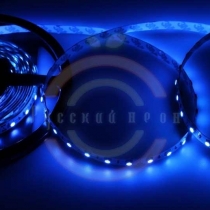 LED лента открытая, 10мм, IP23, SMD 5050, 60 LED/m, 12V, синяя