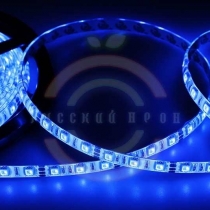 LED лента силикон, 10мм, IP65, SMD 5050, 60 LED/m, 12V, синяя