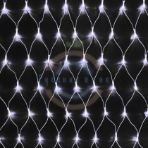 Гирлянда светодиодная «Сеть» 2х1,5м, свечение с динамикой, прозрачный ПВХ, 288 LED, 230 В, цвет:белый