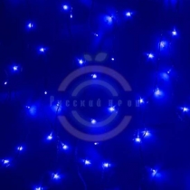 Гирлянда «Светодиодный Дождь» 1,5х1,5м, свечение с динамикой, прозрачный провод, 230 В, диоды синие