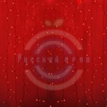 Гирлянда светодиодная «Светодиодный Дождь» 2х3м, постоянное свечение, прозрачный провод, 230 В, диоды красные, 448 LED