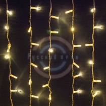 Гирлянда «Светодиодный Дождь» 2х3м, постоянное свечение, прозрачный провод, 230 В, цвет:Золото, 760 LED