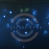 Гирлянда светодиодная бахрома «Айсикл», 4,8х0,6м, прозрачный провод, 230 В, диоды синие, 176 LED