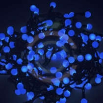 Гирлянда светодиодная «Мультишарики» Ø17,5мм, 20м, черный ПВХ, 200 диодов, цвет синий