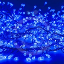 Гирлянда «Мишура LED» 3м прозрачный ПВХ, 288 диодов, цвет синий