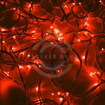 Гирлянда модульная светодиодная «Дюраплей LED» 20м 200 LED белый каучук, красная