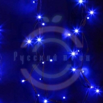 Гирлянда модульная светодиодная «Дюраплей LED» 20м 200 LED черный каучук синий