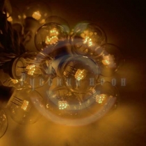 Гирлянда LED Galaxy «Bulb String» 10м, белый каучук, 30 ламп*6 LED желтые, влагостойкая IP54