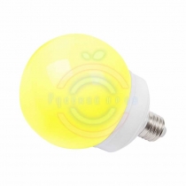 Лампа шар e27 12 LED Ø100мм желтая