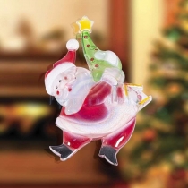 Фигура «Санта-Клаус с елочкой» RGB на присоске