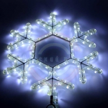 Фигура световая «Снежинка LED» цвет белый, размер 45*38см