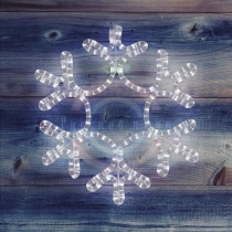 Фигура «Снежинка» цвет тепло-белые, размер 45*38см