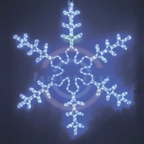 Фигура световая «Большая Снежинка» цвет синий, размер 95*95см