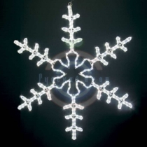 Фигура световая «Большая Снежинка» цвет белый, размер 95*95см