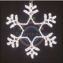 Фигура световая «Снежинка» цвет белый, размер 55*55см,мерцающая