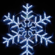 Фигура световая «Снежинка» цвет белый, размер 95*95см,мерцающая