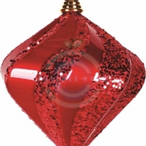 Елочная фигура «Алмаз», 20см, цвет красный