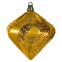 Елочная фигура «Алмаз», 20см, цвет золотой