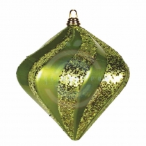 Елочная фигура «Алмаз», 25см, цвет зеленый