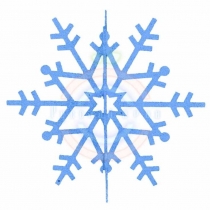Елочная фигура «Снежинка резная 3D», 31см, цвет синий