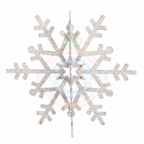 Елочная фигура «Снежинка резная 3D», 46см, цвет белый