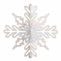Елочная фигура «Снежинка ажурная 3D», 46см, цвет белый