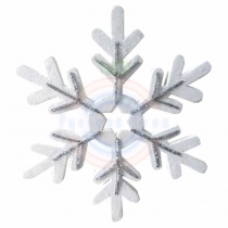 Елочная фигура «Снежинка сказочная» 40см, цвет серебряный