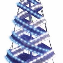 Елка в стиле «Хайтек», размер 120см (434 светодиода синий+белый), с постоянным свечением