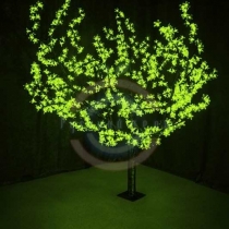 Светодиодное дерево «Сакура», высота 1,5м, Ø кроны 1,8м, зеленые светодиоды, IP 54, трансформатор