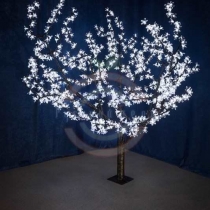Светодиодное дерево «Сакура», высота 1,5м, Ø кроны 1,8м, белые светодиоды, IP 54, трансформатор