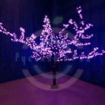 Светодиодное дерево «Сакура», высота 1,7м фиолетовые светодиоды, IP 54, трансформатор