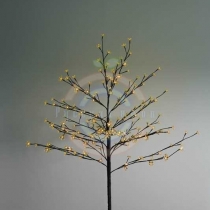 Дерево «Сакура», коричневый цвет ствола и веток, высота 1,2м, 80 светодиодов желтого цвета, трансформатор IP44
