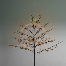 Дерево «Сакура», коричневый цвет ствола и веток, высота 1,2м, 80 светодиодов теплого белого цвета, трансформатор IP44