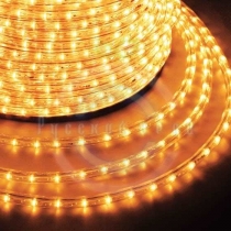 Дюралайт LED (светодиодный), свечение с динамикой (3W) - желтый, 24 LED/м, бухта 100м