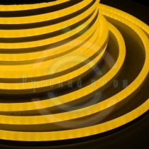 Гибкий неон LED SMD, жёлтый, 120 LED/м, бухта 50м