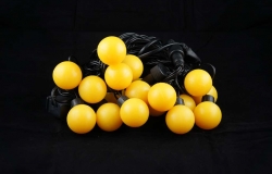 Гирлянда светодиодная «мультишарики макси», 5м, Ø 50мм, цвет желтый