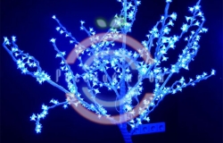 Светодиодное дерево «Сакура» 150см, 24В, синее/белый ствол