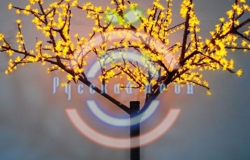 Светодиодное дерево «Сакура» желтое, 250см