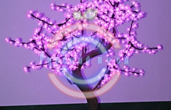 Светодиодное дерево «Сакура» имитация 220см, 24В, розовое