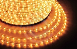 Дюралайт LED, постоянное свечение (2W) - желтый, 36 LED/м, бухта 100м
